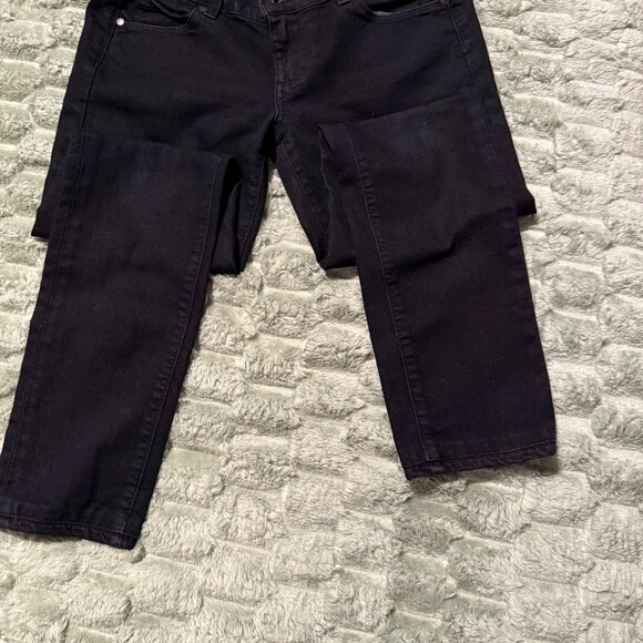 PAIGE Blue Heights | Very Dark Denim | Sz 27 | Straight Leg | Low Rise | Y2K - Picture 4 of 11